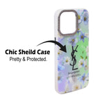 Luxury Printed With Rhinestone Camera Border Case For iPhone 14 Pro