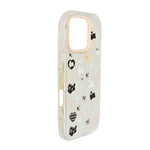Cute Transparent Wavy Edge Phone Case for iPhone 16 Pro