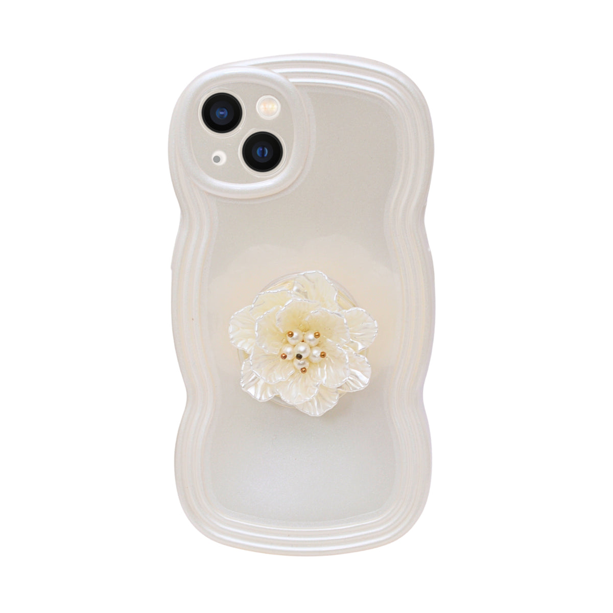 3D Floral PopSocket Phone Case for iPhone 13 / 14