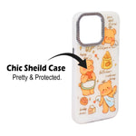 Luxury Printed With Rhinestone Camera Border Case For iPhone 15 Pro Max