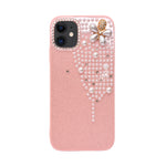 Luxury Glitter Finish with 3D Pearl Flower Design Phone Case for iPhone 11