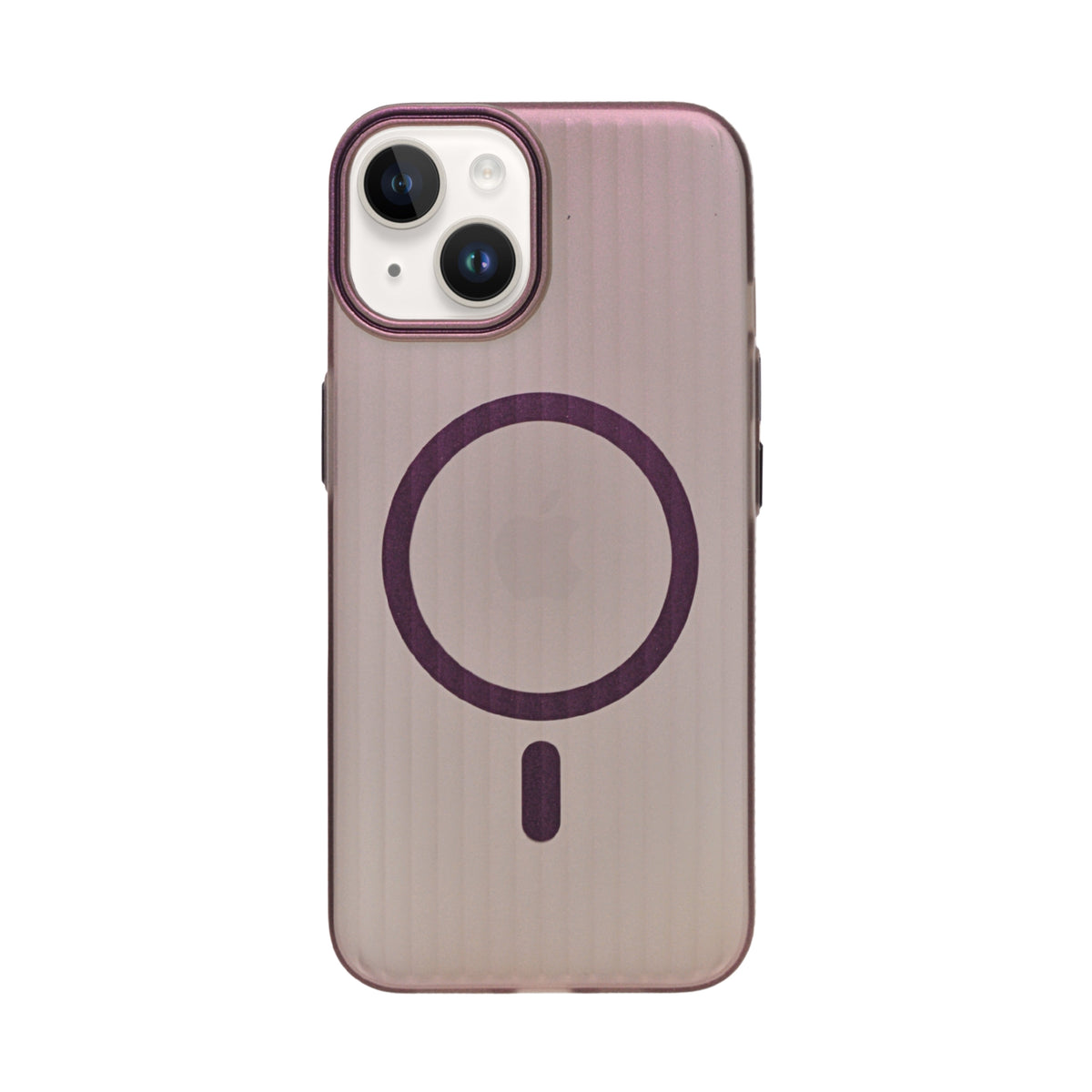 Tinted Transparent Corrugated Texture MagSafe Compatible Phone Case for iPhone 13/ 14