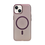 Tinted Transparent Corrugated Texture MagSafe Compatible Phone Case for iPhone 13/ 14