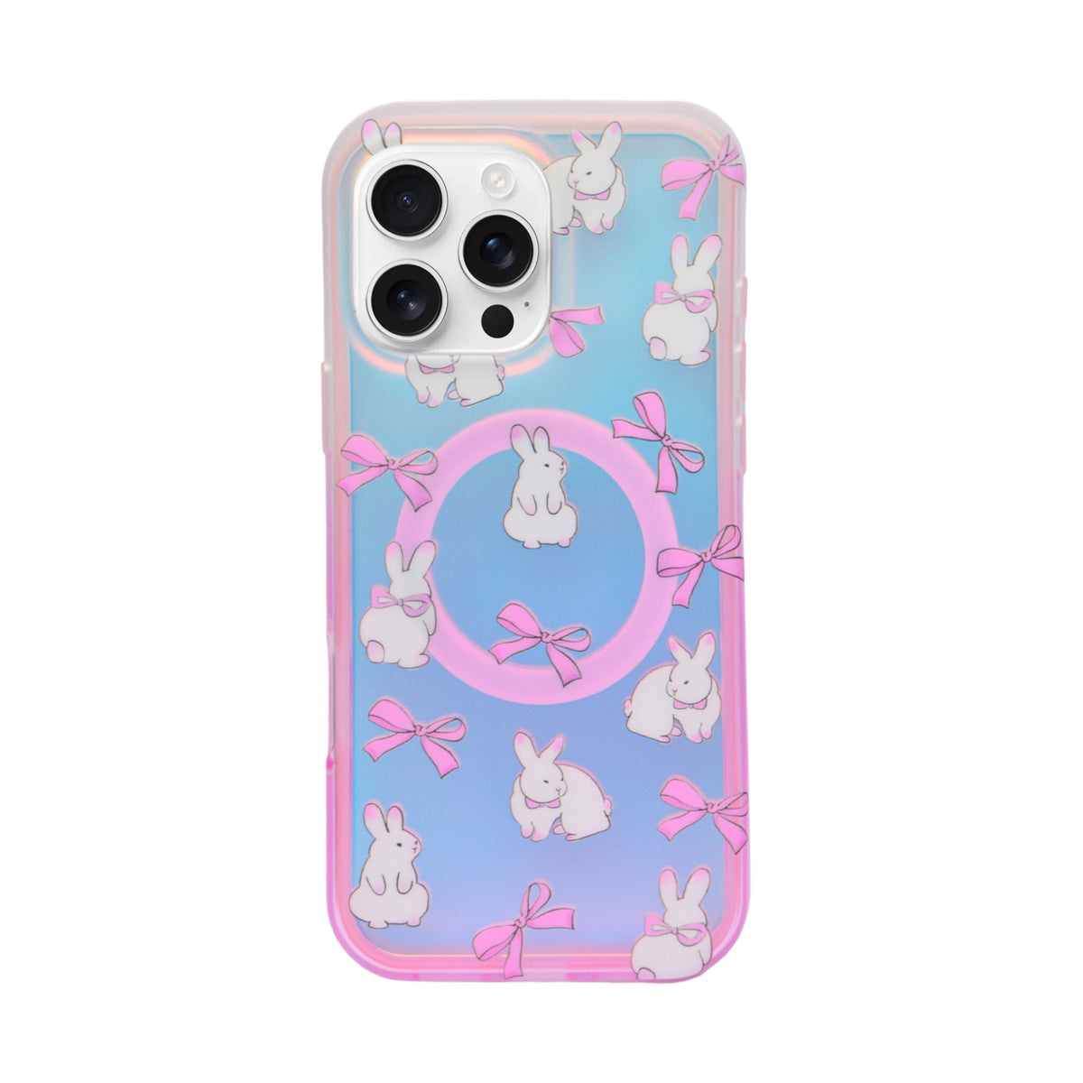 Cute Bunny Bow Design MagSafe Case – Case for iPhone 16 Pro Max