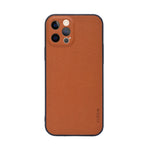 Luxury Soft Leather Texture Slim Phone Case for iPhone 12 / 12 Pro