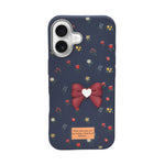 Cute Floral with 3D Bow Case For iPhone 16