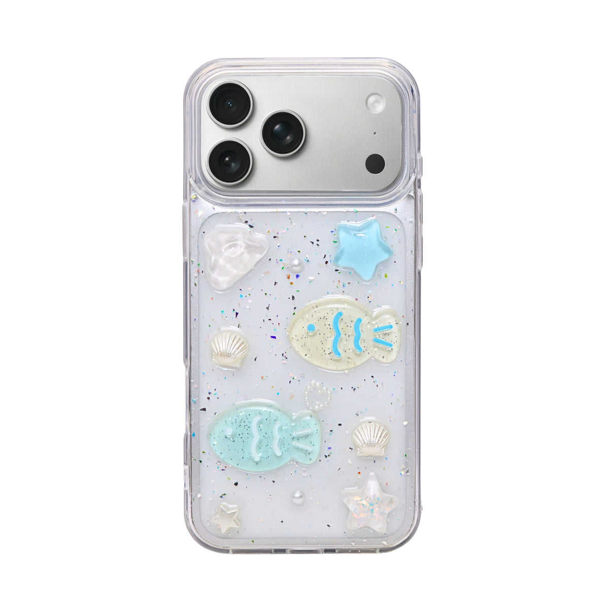 Sparkling Liquid Glitter Ocean Phone Case for iPhone 17 Pro