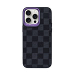 Checkered Texture Grip Case For iPhone 15 Pro Max