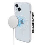 Crystal Clear Shockproof MagSafe Phone Case for iPhone 15