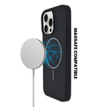 Soft Silicone with MagSafe Ring Phone Case for iPhone 15 Pro