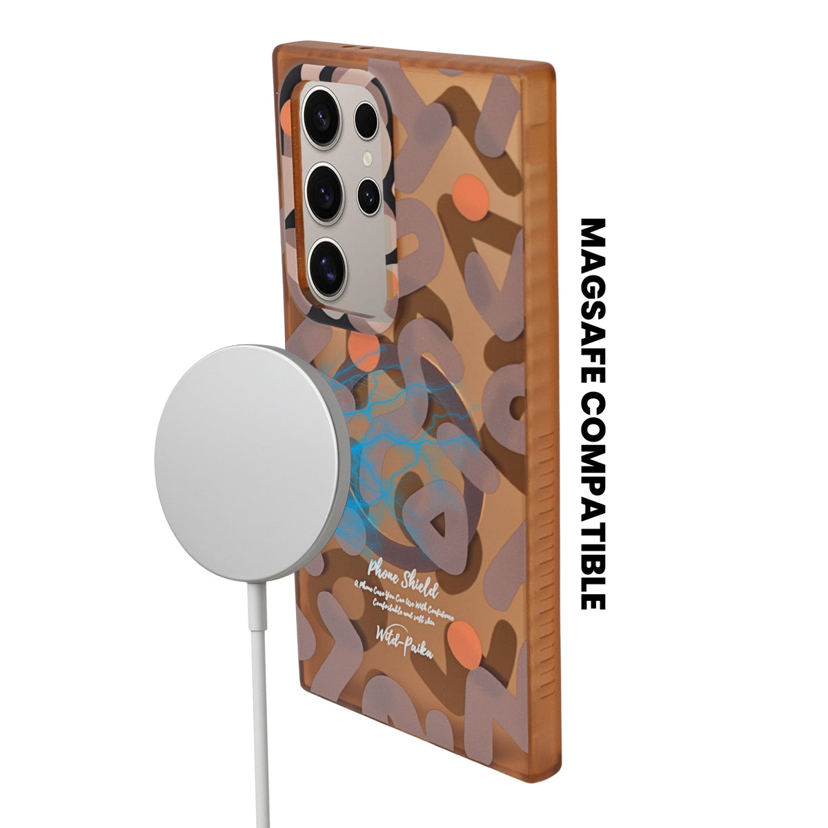 Abstract Pattern MagSafe Compatible Shockproof Phone Case for Samsung S24 Ultra