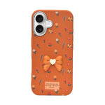 Cute Floral with 3D Bow Case For iPhone 16