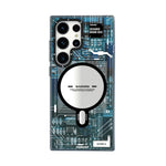 Futuristic Circuit MagSafe Stylish Look Case for Samsung Galaxy S25 Ultra