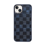 Checkered Texture Grip Case For iPhone 14 Plus / 15 Plus