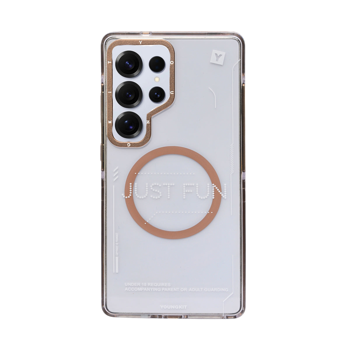 Just Fun Transparent Magsafe Protective Phone Case for Samsung S25 Ultra