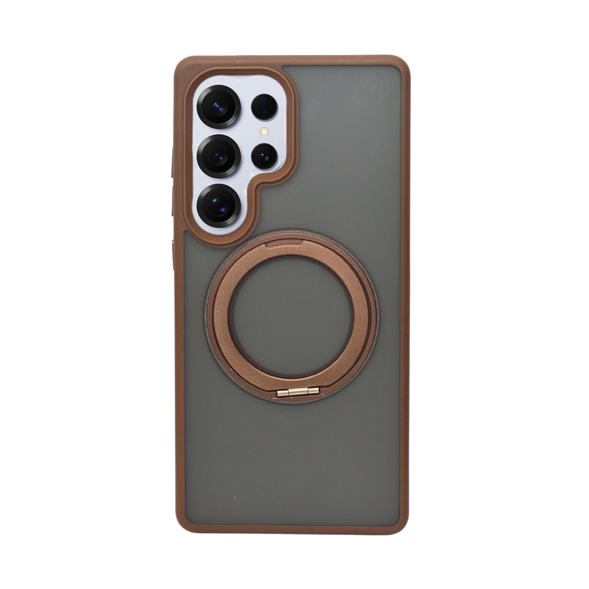 Premium Matte MagSafe with 360 Rotating Metal Stand Phone Case for Samsung S25 Ultra