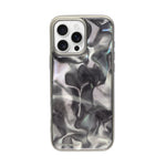 Marble Wave Glossy Water Flow Design Shockproof Cover For iPhone 16 Pro