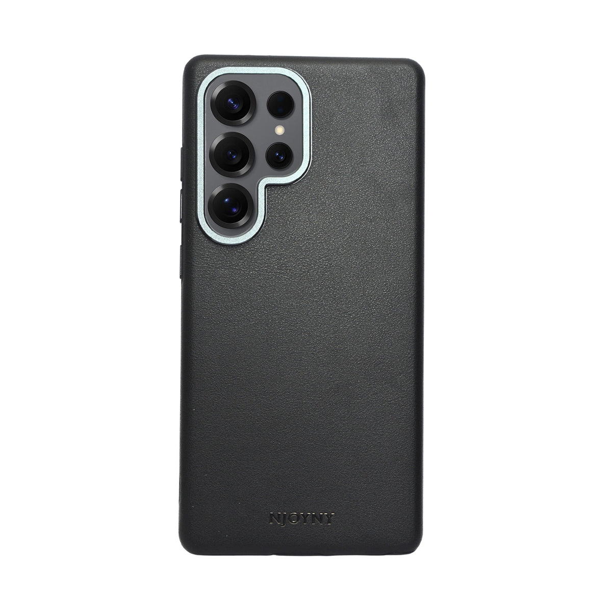 Leather Texture with Metallic Camera Frame Phone Case for Samsung S25 Ultra