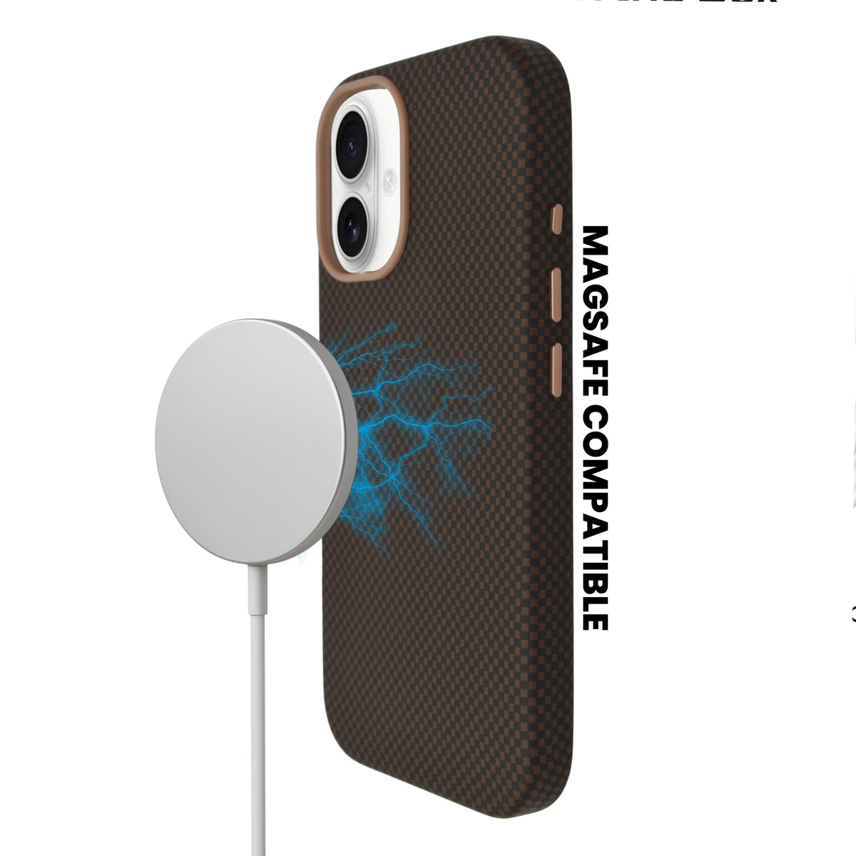 Sleek Carbon Fiber MagSafe Compatible Phone Case for iPhone 17