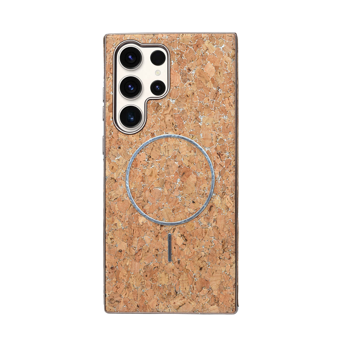 Cork Texture Printed MagSafe Compatible Phone Case for Samsung Galaxy S23 Ultra