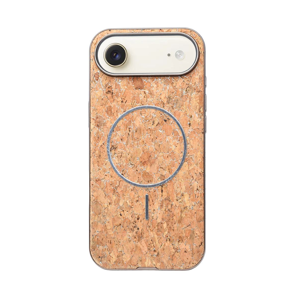 Cork Texture Printed MagSafe Compatible Phone Case for iPhone 17 Air