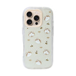 Cute Transparent Wavy Edge Phone Case for iPhone 16 Pro