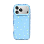 Cute Transparent Wavy Edge Phone Case for iPhone 17 Pro
