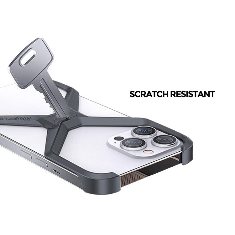 X Shape Ultra Slim Premium Frameless Metal Case for Your iPhone