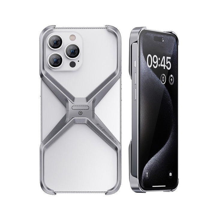 X Shape Ultra Slim Premium Frameless Metal Case for Your iPhone