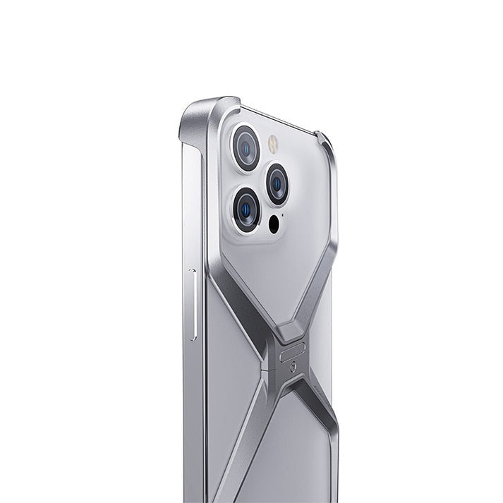 X Shape Ultra Slim Premium Frameless Metal Case for Your iPhone