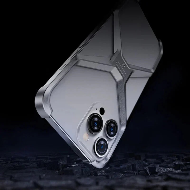 X Shape Ultra Slim Premium Frameless Metal Case for Your iPhone